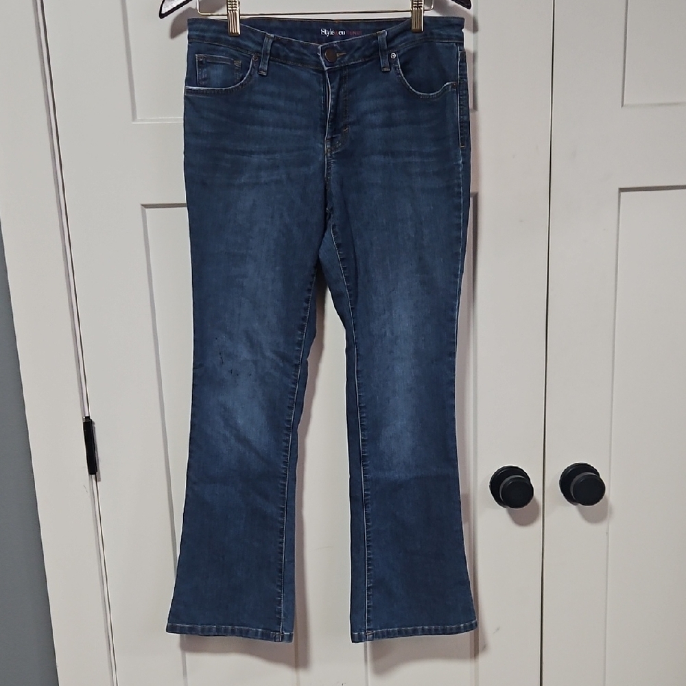 Style & Co Denim Bootcut Jeans Dark Wash Size 10S